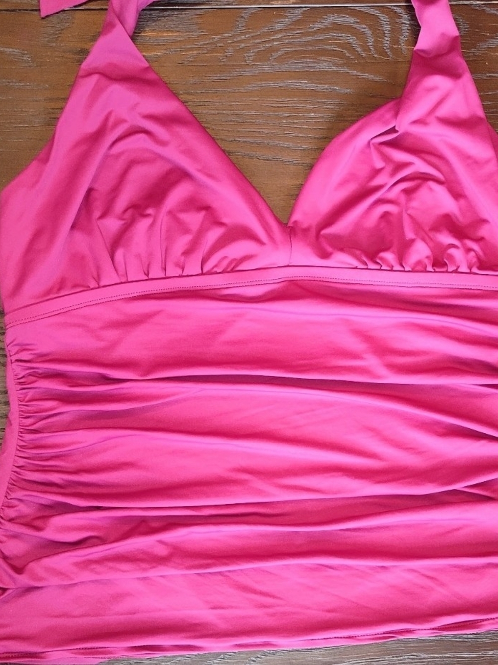 Lauren Ralph Lauren Pink Bandeau Halter Swim Top
